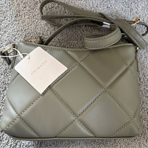 Primark Handbags - Primark Sage Quilted Crossbody Bag
